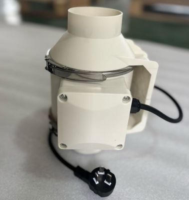 Stainless Steel Blade 200mm AC Exhaust Inline Duct Fan For Industrial And Farm